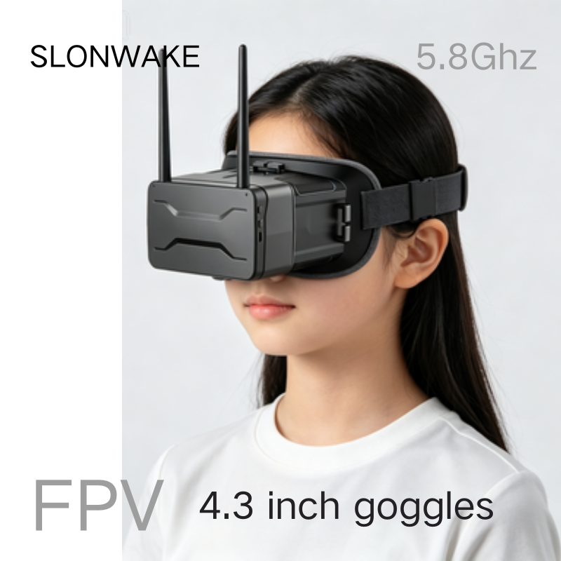 Drone Racing Goggles - Lunettes FPV 5.8G 4,3 pouces 480*272
