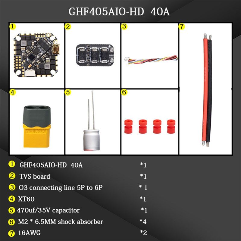 ABTI-GHF405AIO-HD 40A Contrôle - Drone Racing Esc avis et prix